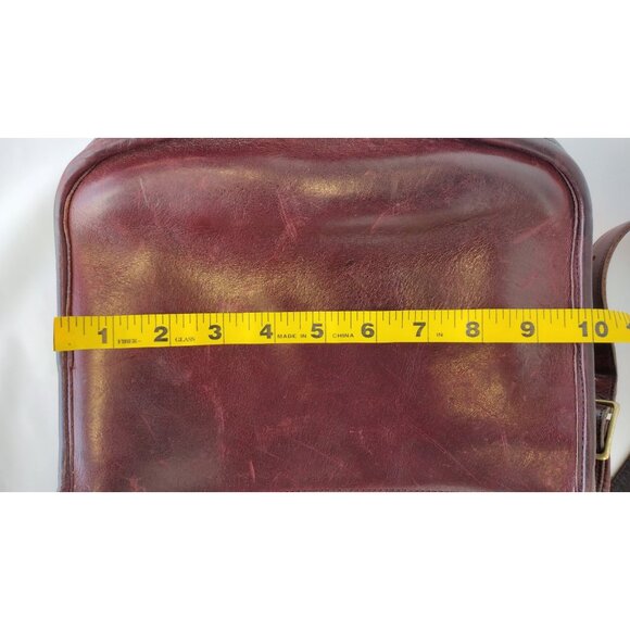 Vintage Coach Saddle Bag Burgundy Brown Bonnie Cashin Era Purse - Picture 15 of 16